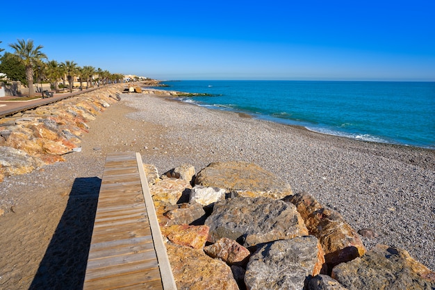 Plage d&#39;Almenara à Castellon en Espagne