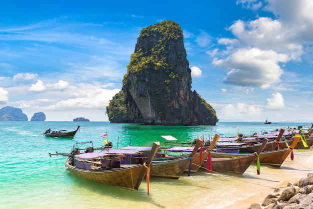 Plage d'Ao Phra Nang, Krabi, Thaïlande