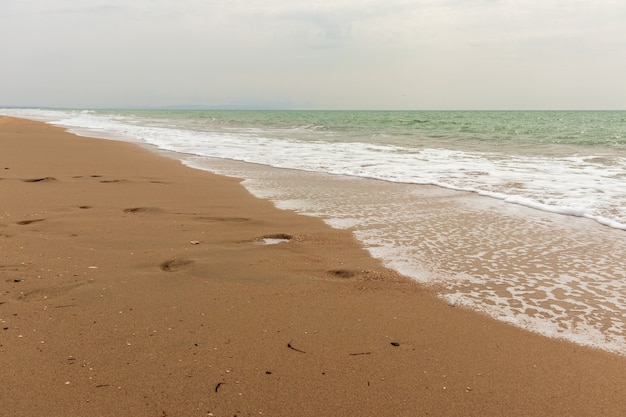 Plage Au Coucher Du Soleil, Effet Doux De Basculement