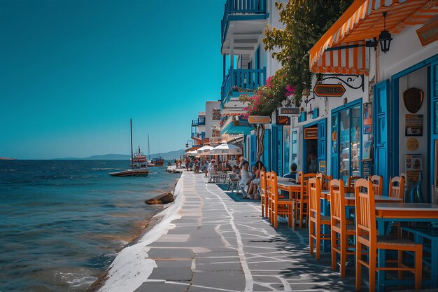 Photo plage de la baie des oliviers en grèce