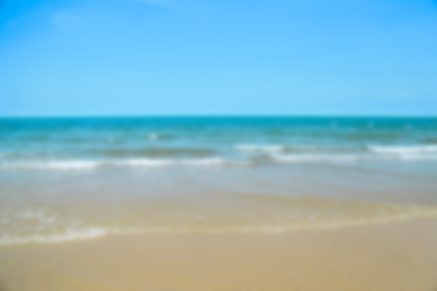 Plage bleu océan et ciel