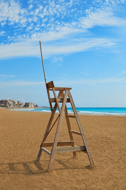 Plage de Burriana à Castellon en Espagne