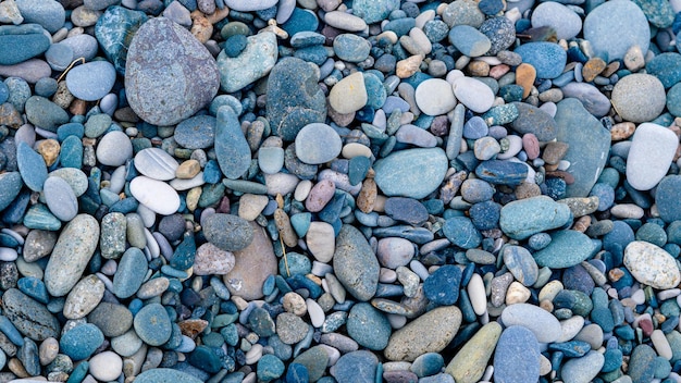 plage de cailloux arrière-plan naturel espace de copie