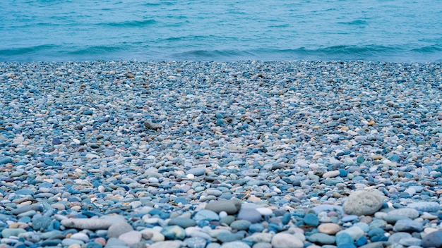 plage de cailloux arrière-plan naturel espace de copie