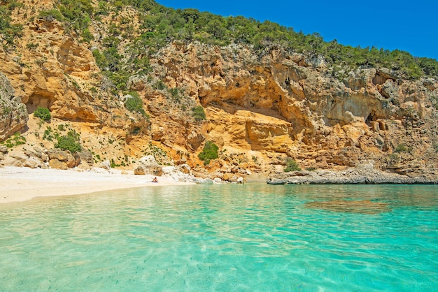 Plage de Cala Biriola par temps clair Sardaigne