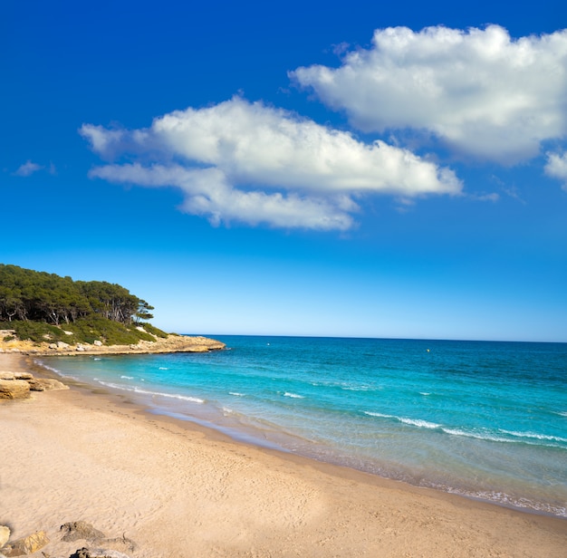 Plage de Cala de Roca Plana à Tarragone