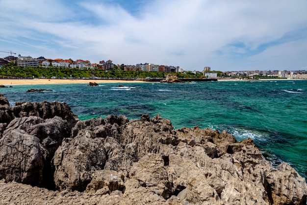 Plage de chameaux, Santander, Cantabrie, Espagne