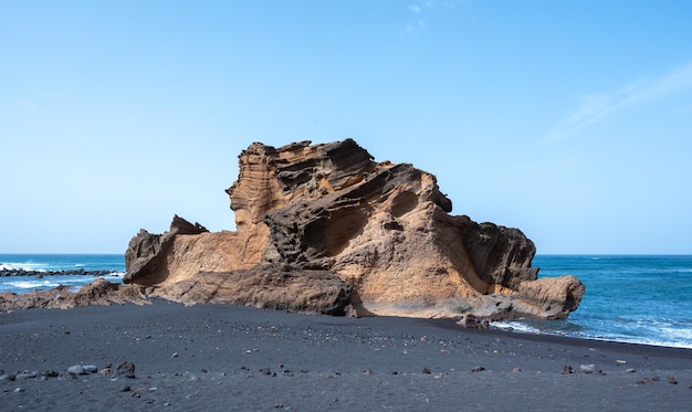 Plage de Charco Verde à Lanzarote Iles Canaries en Espagne