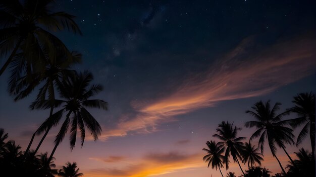 Photo la plage et les cocotiers