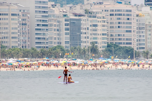 Plage de Copacabana à Rio de Janeiro Brasi