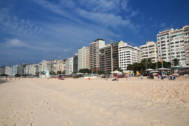 Plage de Copacabana à Rio de Janeiro, Brésil