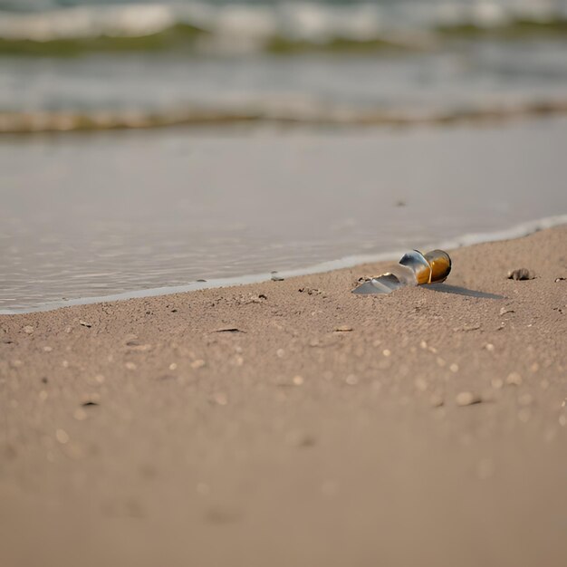 Photo une plage avec des coquillages et une étoile de mer