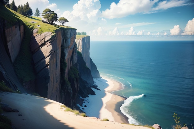 Une plage sur la côte du Portugal