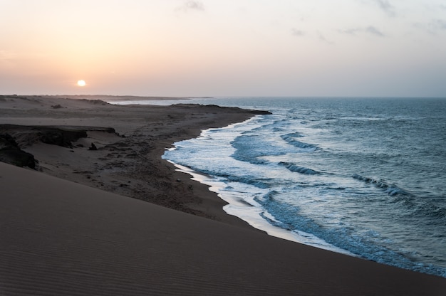 plage de coucher de soleil caribbean colombie