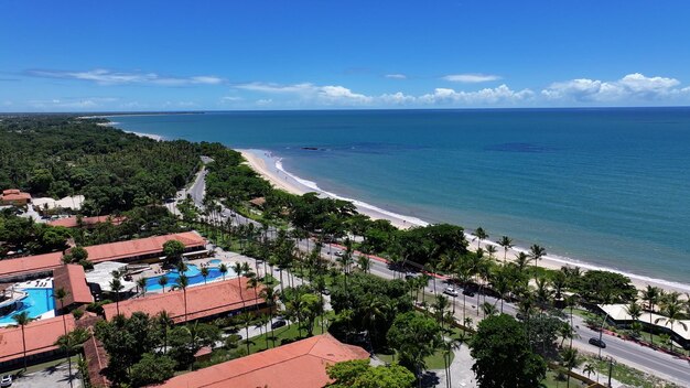 Photo la plage de cruzeiro à porto seguro bahia au brésil