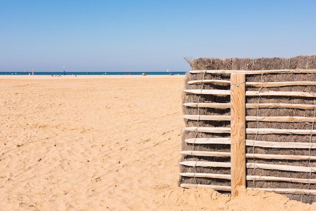 Plage de Deauville en automne le 27 septembre 2015