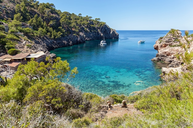 Plage du Cap de Formentor. Belle côte et plage de Cala figuera, Majorque.