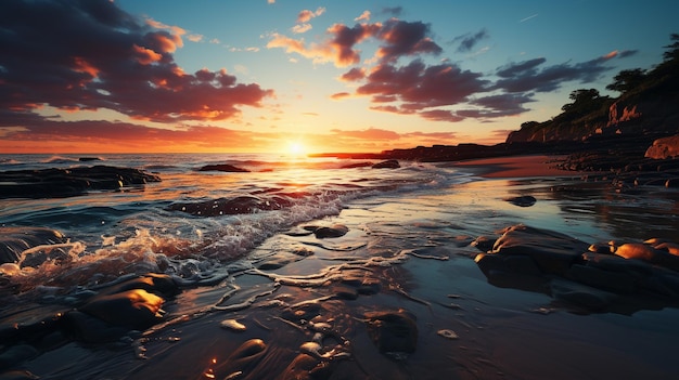 plage du lever du soleil