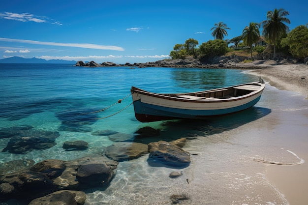 Plage du Paradis à Carthagène Colombie IA générative