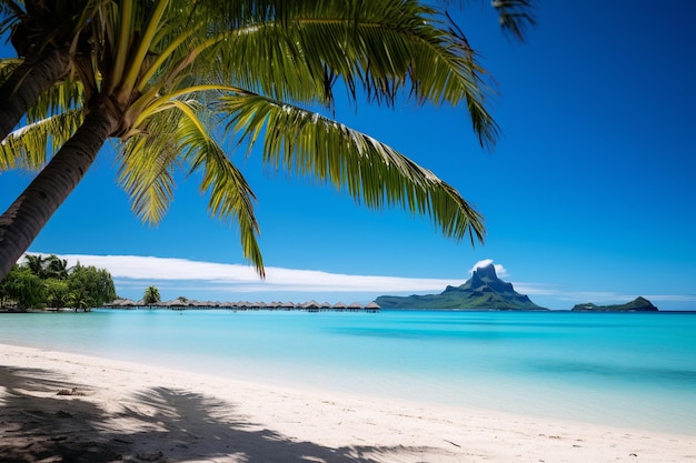 La plage époustouflante de Bora Bora, dans le paradis tropical