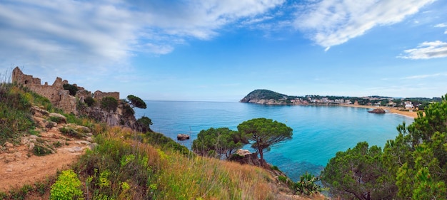 La plage d'été La Fosca Palamos Espagne