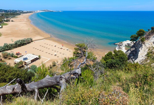 Plage d'été Lido di Portonuovo Italie