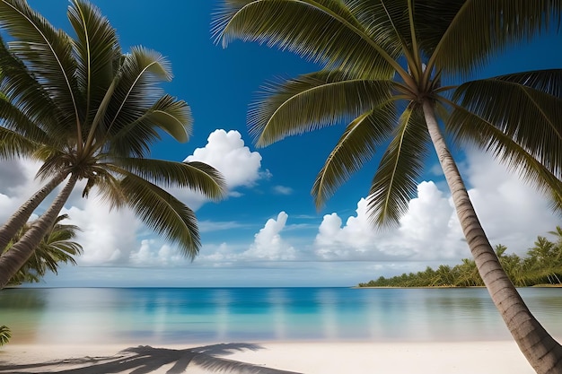 plage d'été tropicale