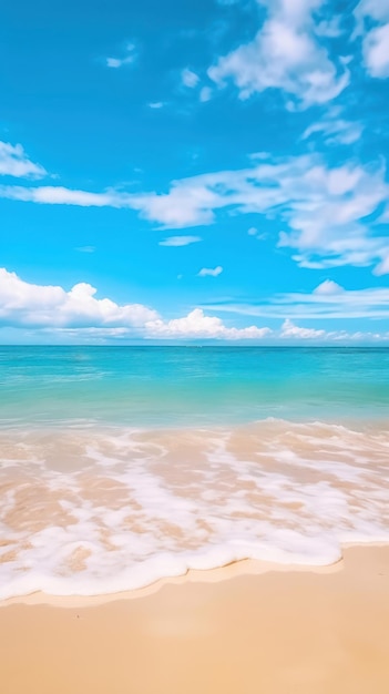 Plage d'été tropicale