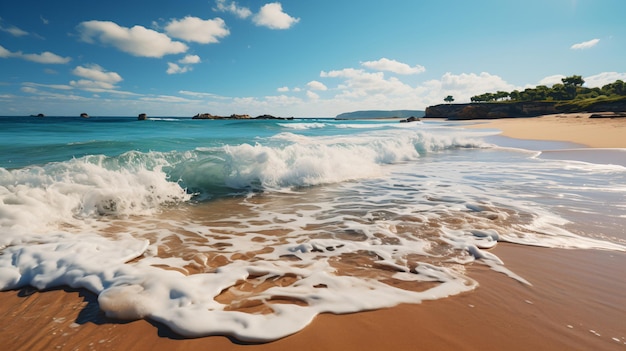 plage en été