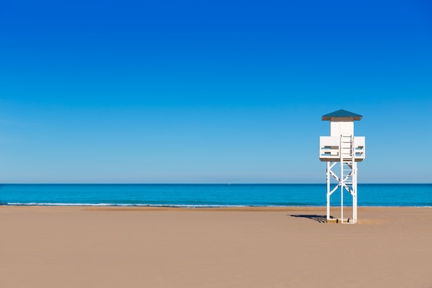 Plage de Gandia à Valence Méditerranée Espagne