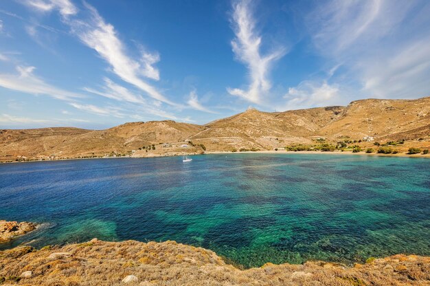 Plage de Ganema dans l'île de Serifos Grèce