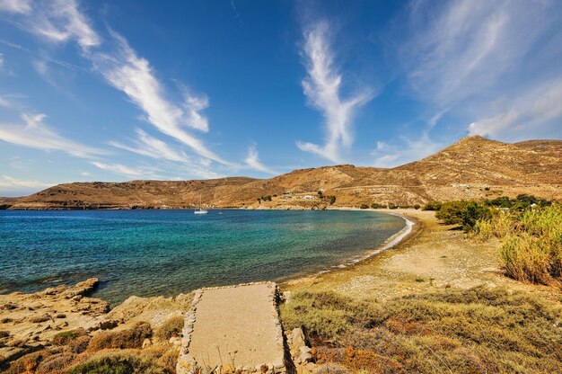 Plage de Ganema dans l'île de Serifos Grèce