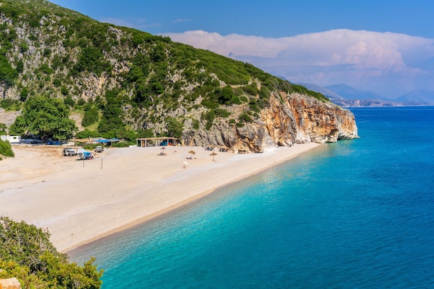 Photo plage de gjipe en albanie