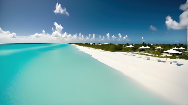 La plage de Grace Bay, dans les îles Turques et Caïques