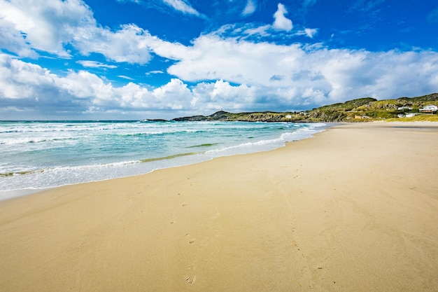 Plage d'Hellesto aux beaux jours Stavanger Norvège