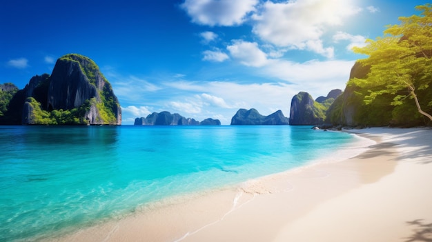 La plage de l'heure d'or, une cascade bleue spectaculaire sur l'île de Palawan39s