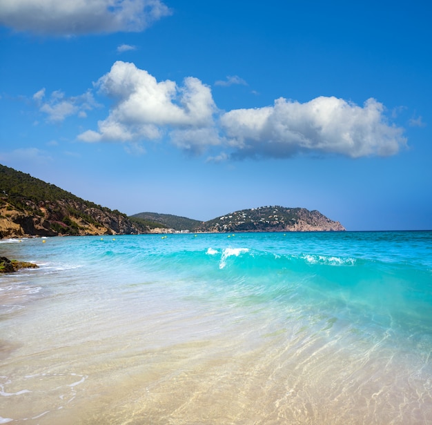 Photo plage ibiza aigua blanca à santa eulalia