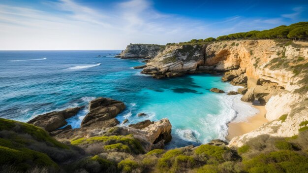 Une plage sur l'île d'Ibiza