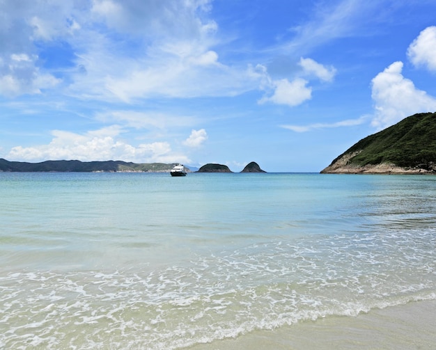 Plage sur l'île