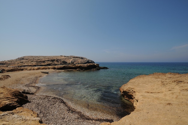 Plage de Koumbara sur l'île d'Ios en Grèce