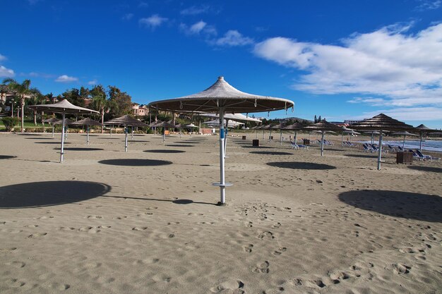 La plage de Limassol, Chypre