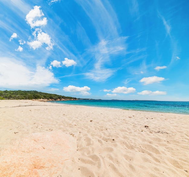 Plage de Liscia Ruja par une journée ensoleillée Sardaigne