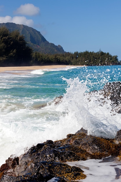 La plage de Lumahai à Kauai