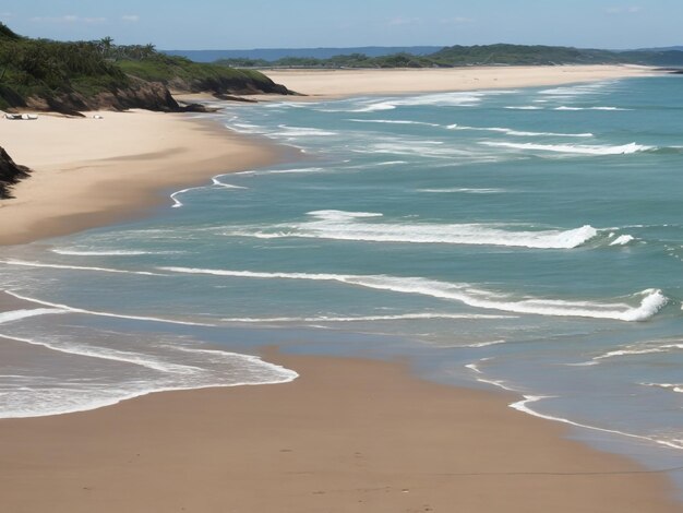 Photo plage magnifique gros plan image générée par ai