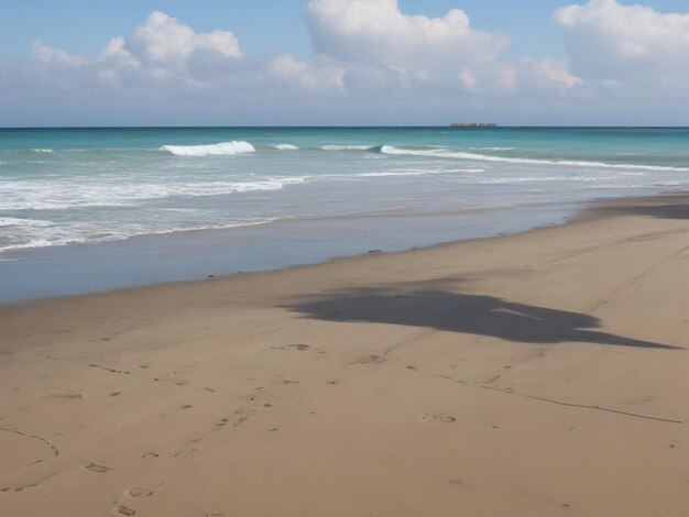 plage magnifique gros plan image générée par ai