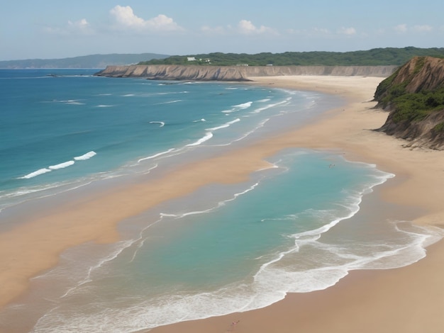 plage magnifique gros plan image générée par ai