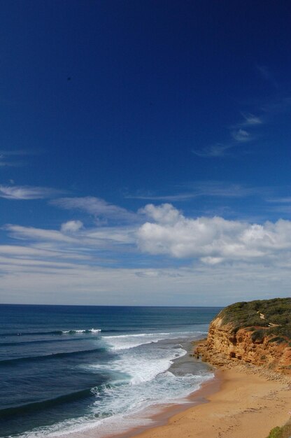 Photo sur la plage le matin.