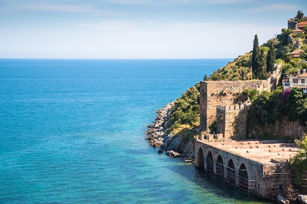 plage de la mer à Alanya, Turquie