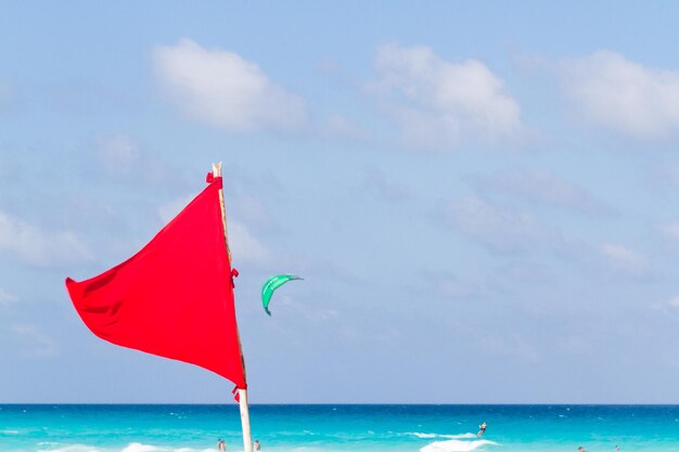 Plage de la mer des Caraïbes.