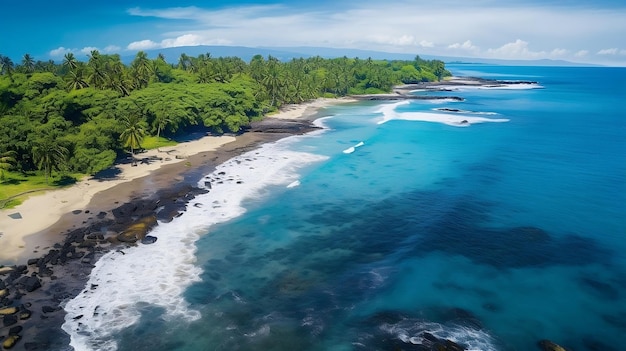 La plage de la mer colombienne